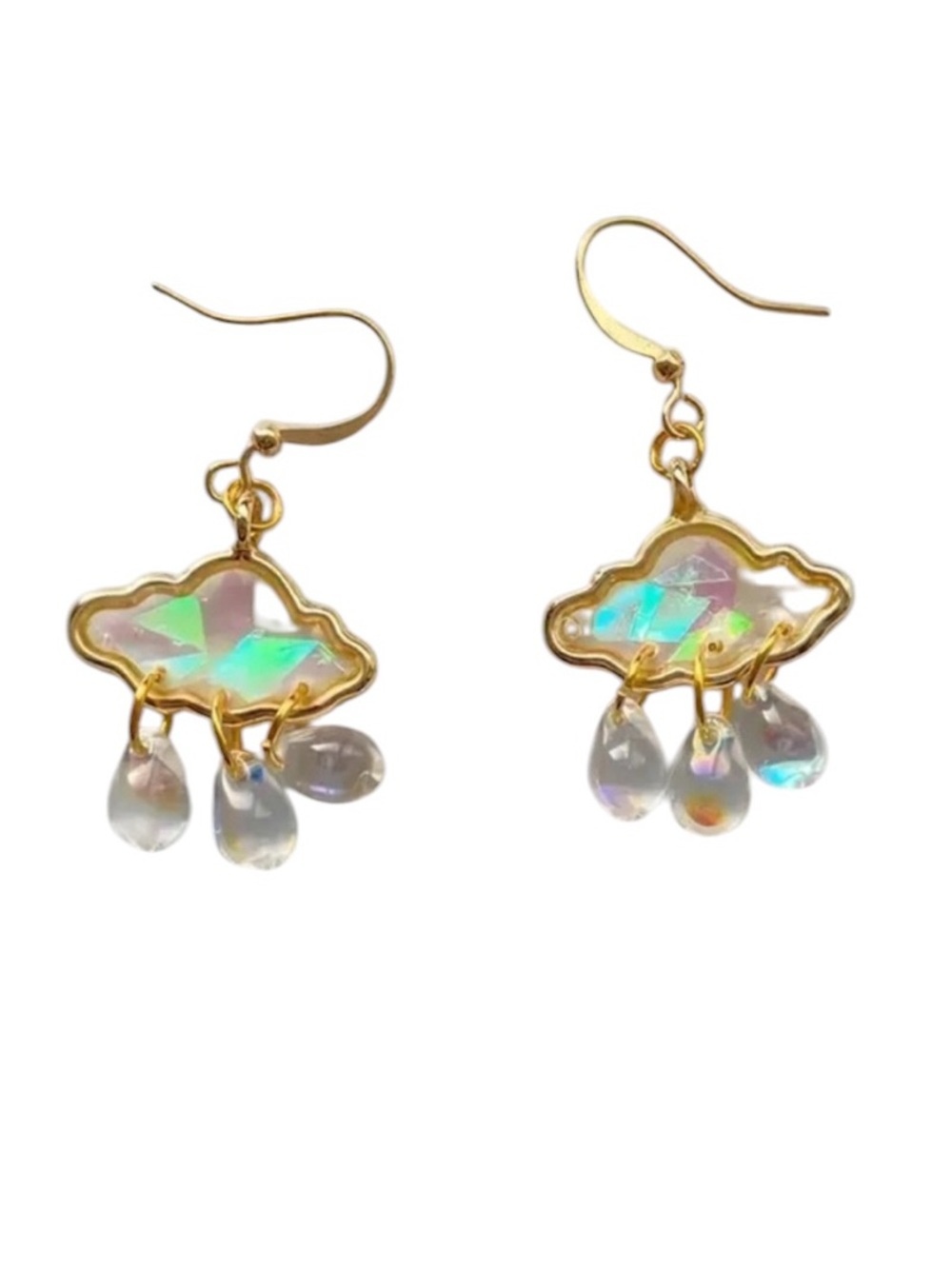 Rain Cloud Dangle Earrings